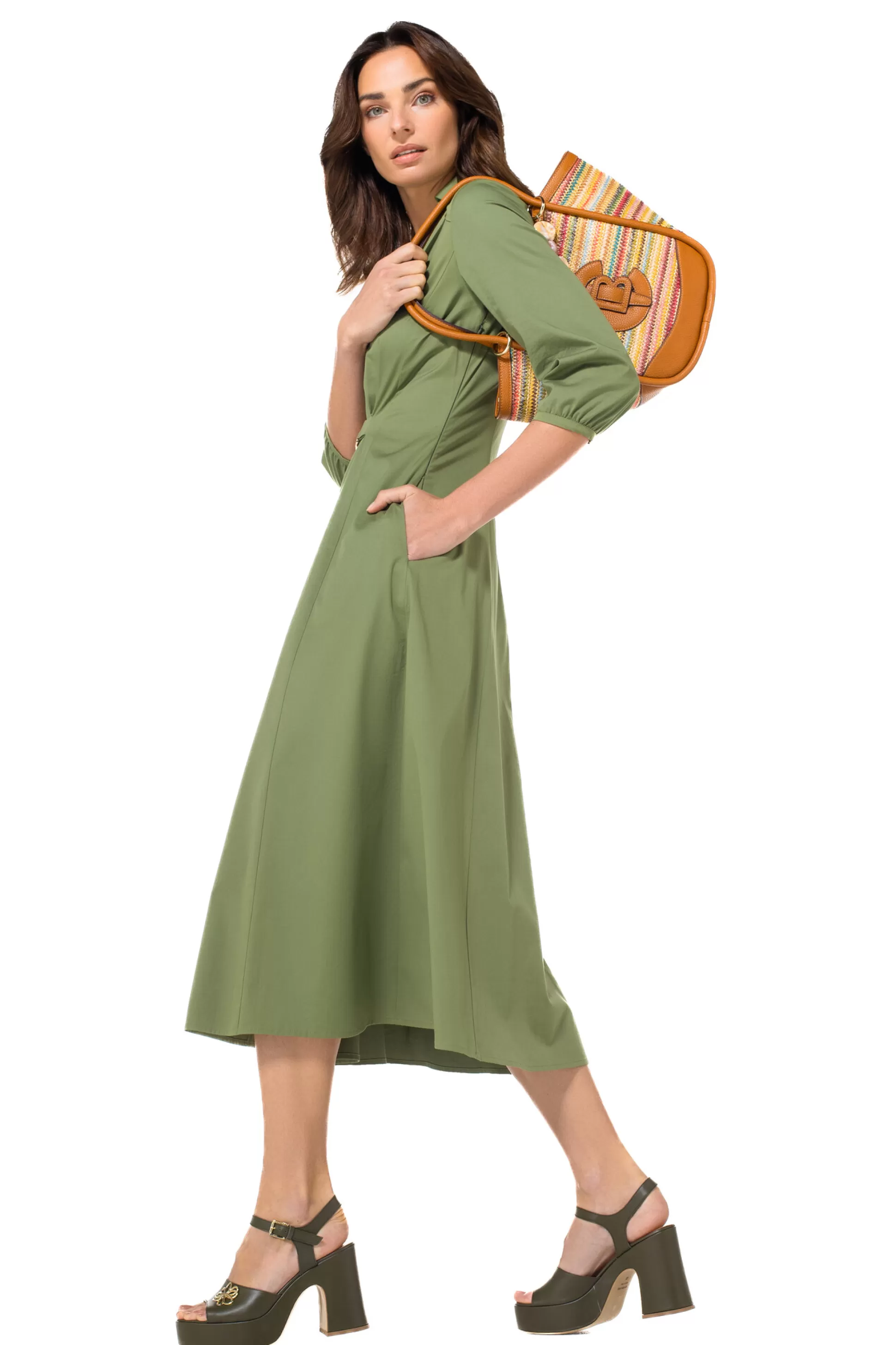 116760__robe_midi_legere_avec_stretch_4.webp Caroline Biss 1167-60 / Robe Midi Legere Avec Stretch*Femmes Robes