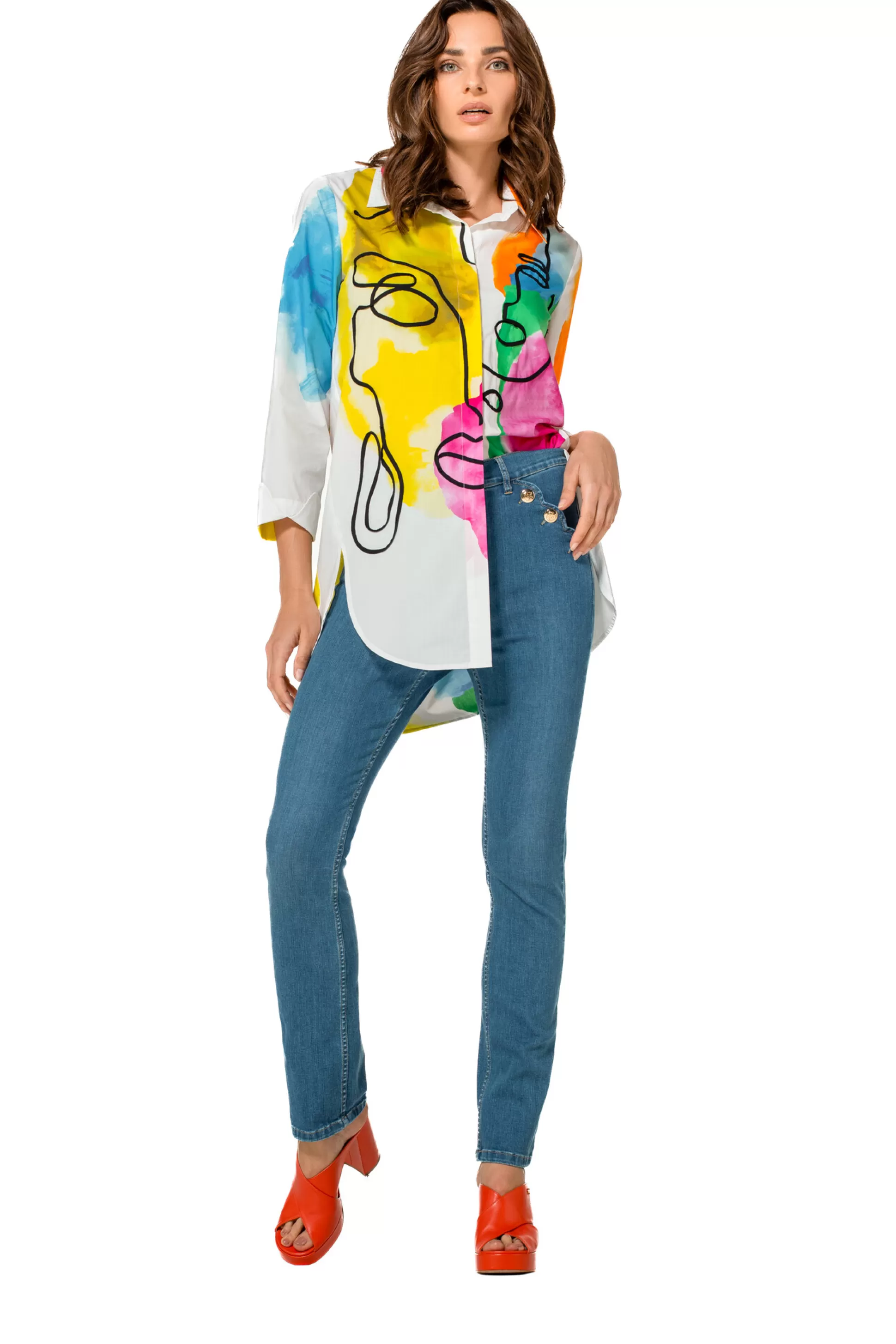 Caroline Biss 1517-24 / Jean Slim Fit Confortable, Taille Normale*Femmes Pantalon