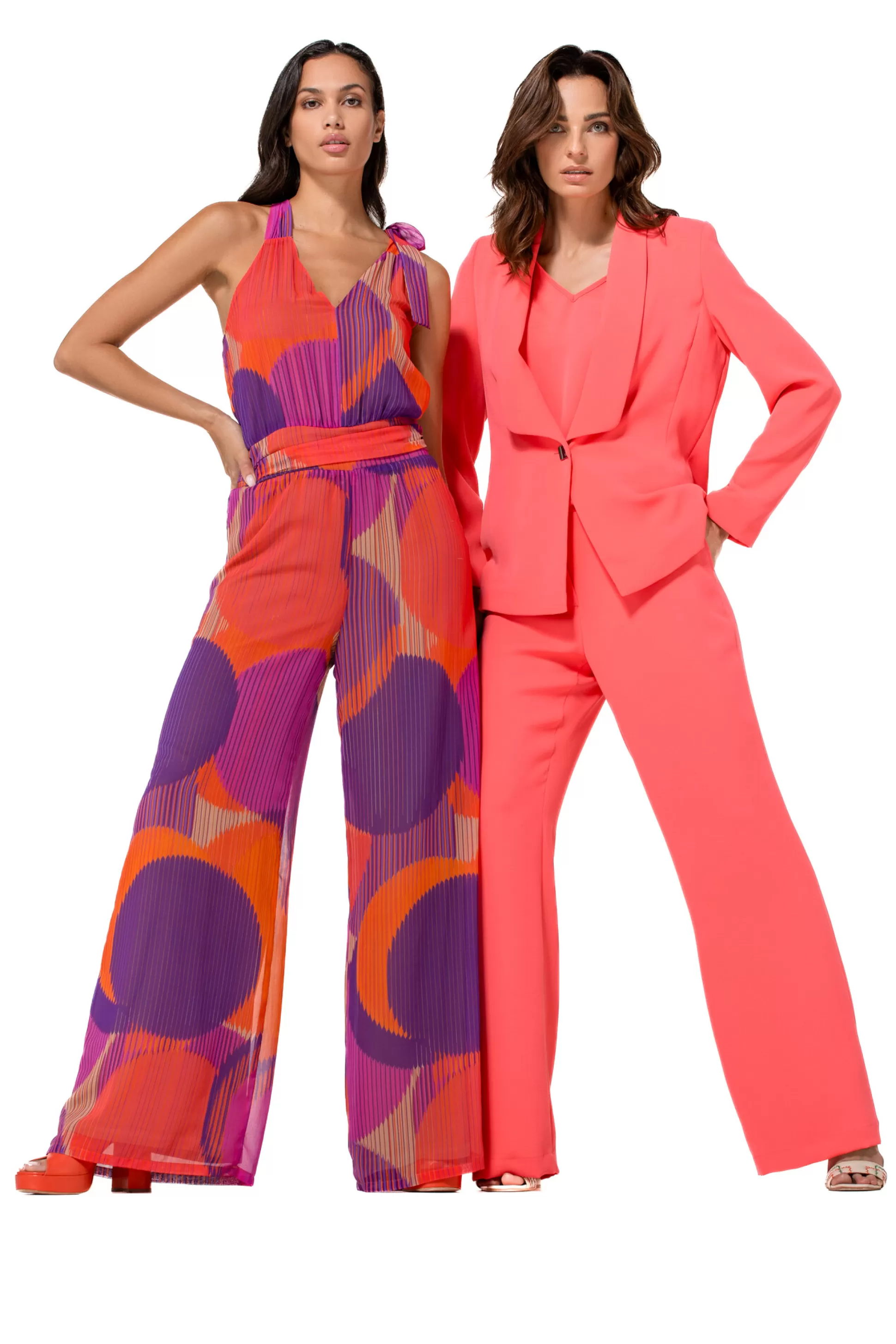 Caroline Biss 1521-72 / Pantalon Fluide City Look, Jambe Droite, Taille Normale*Femmes Pantalon