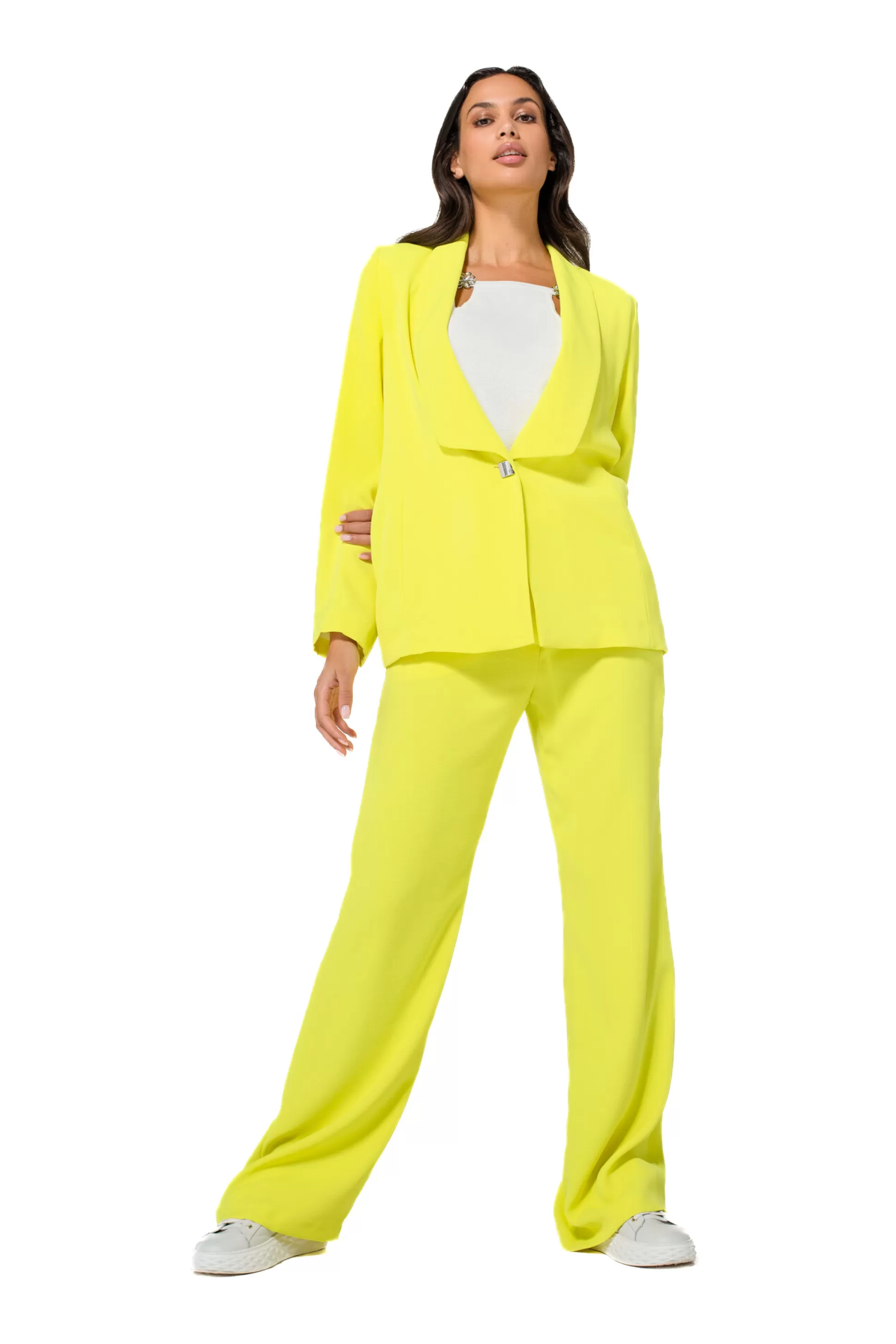 Caroline Biss 1521-80 / Pantalon Fluide City Look, Jambe Droite, Taille Normale*Femmes Pantalon