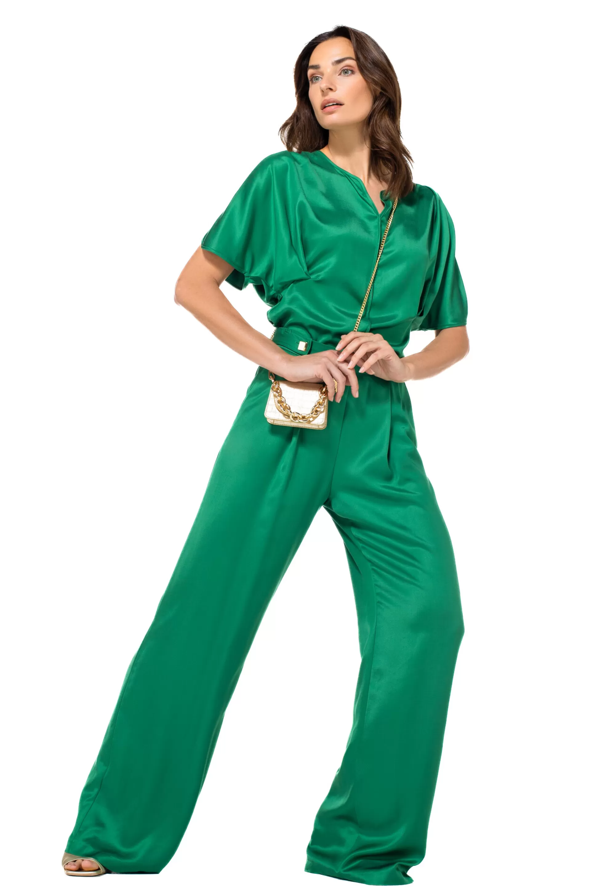 Caroline Biss 1527-62 / Pantalon Habille Fluide, Jambe Droite, Taille Moyenne*Femmes Pantalon