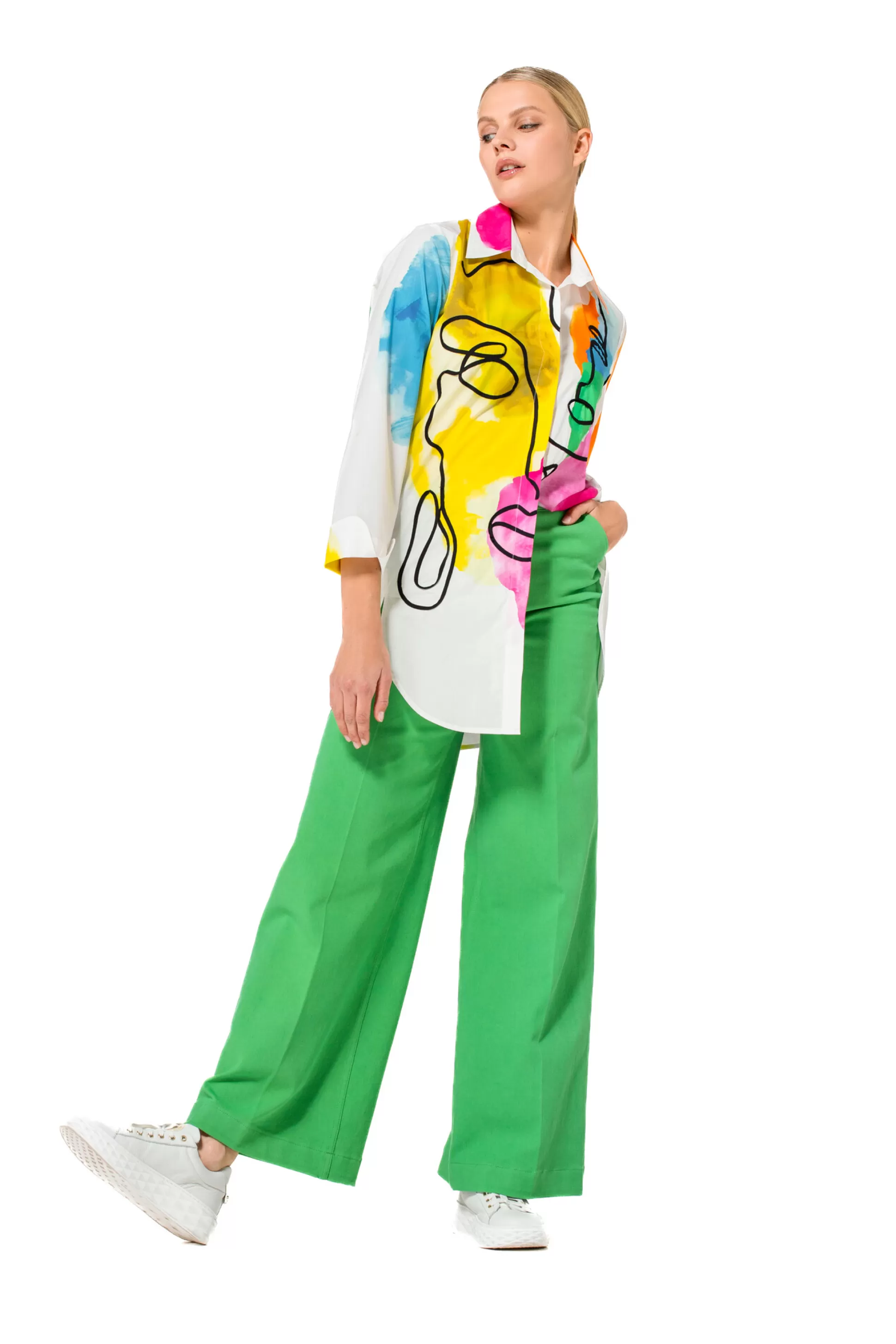 Caroline Biss 1609-79 / Chemise Longue Ete Coloree En Coton*Femmes Hauts