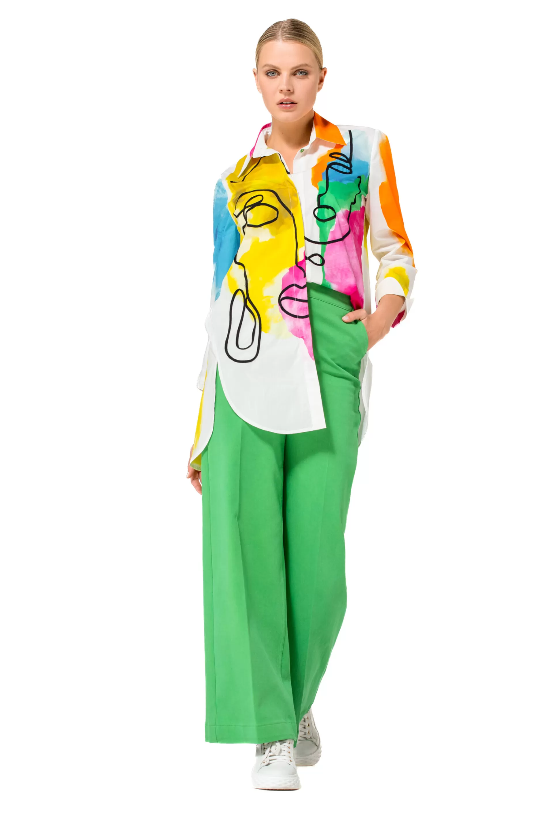 Caroline Biss 1609-79 / Chemise Longue Ete Coloree En Coton*Femmes Hauts